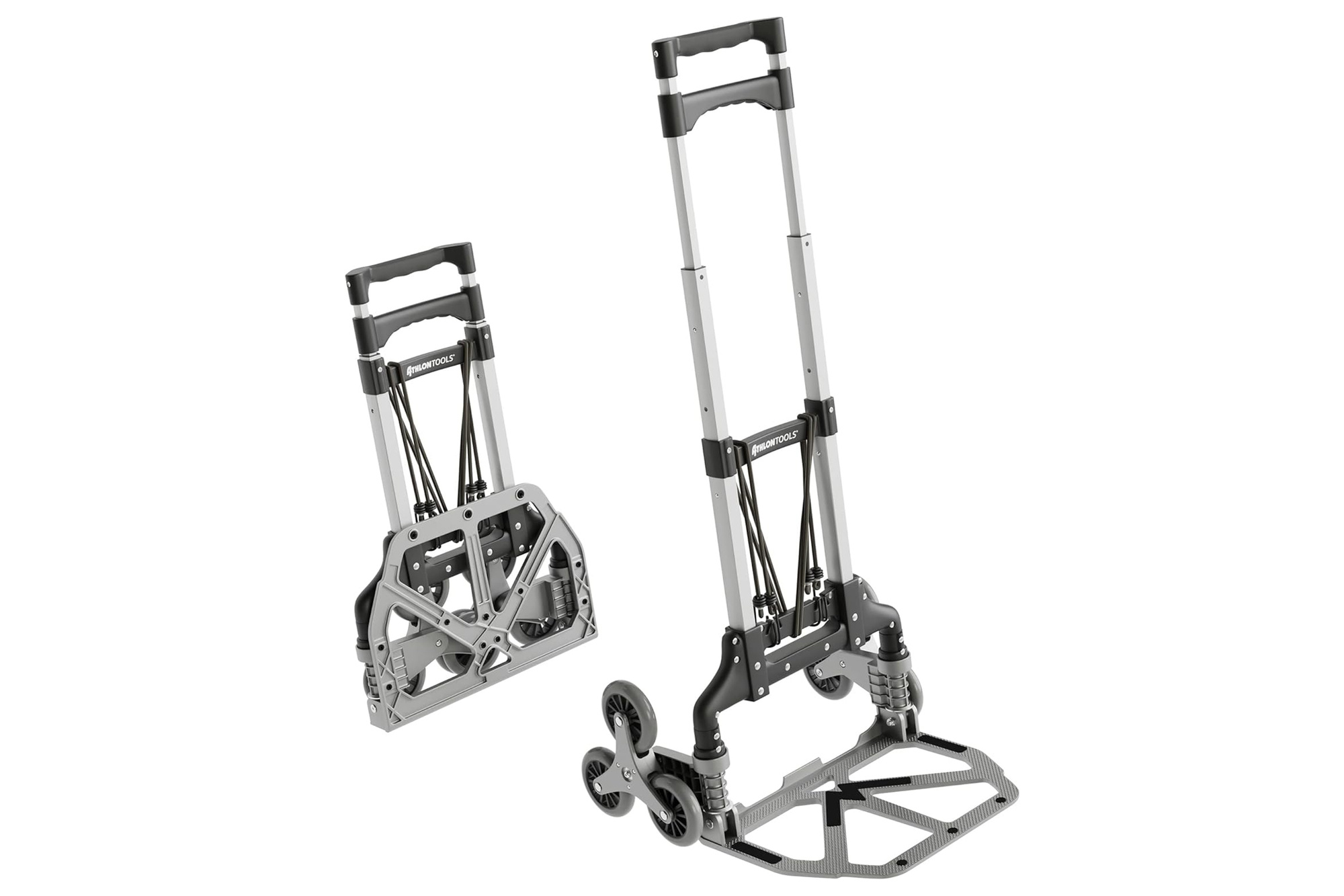 Athlon Tools Składany Wózek Transportowy 70 kg Teleskopowy Uchwyt 110 cm