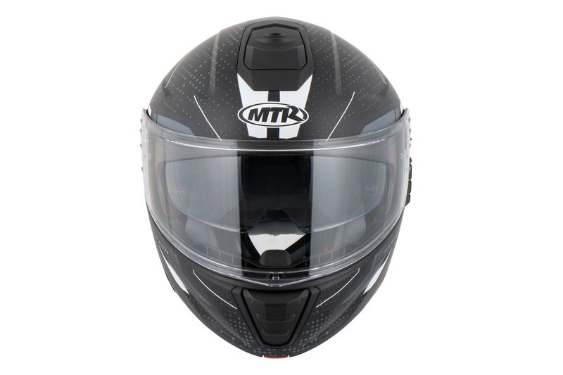 MTR K-4 Evo Fusion 217878 Fusion Mattgrau/Weiß M Motorradhelm
