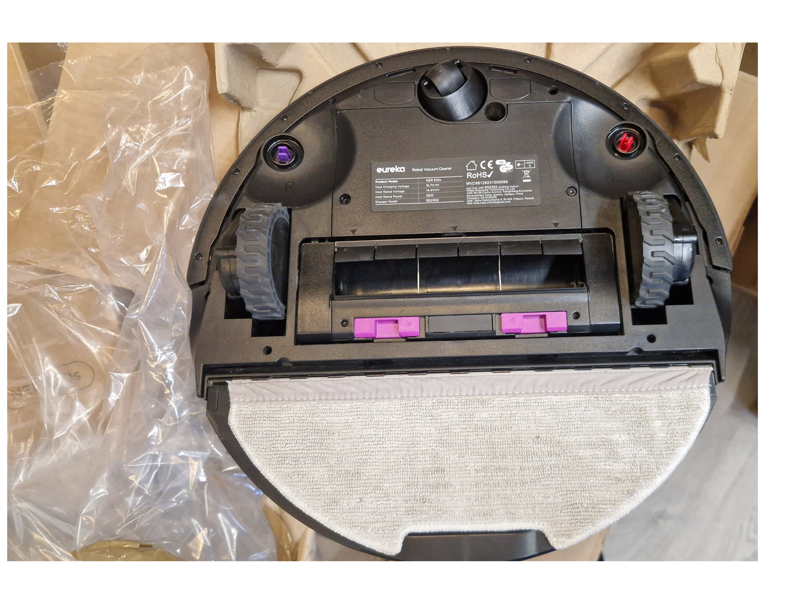 Eureka NER E10s Cleaning robot, mopping, self-cleaning, bagless