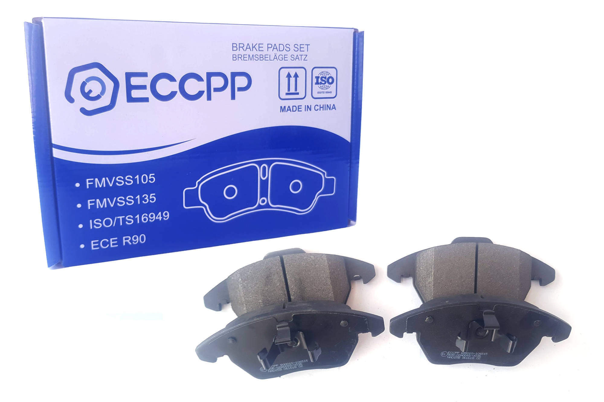 Bremsbeläge ECCPP 600010-106515 Audi A3 08-13 Superb II 08 - 15 Touran 10 - 15