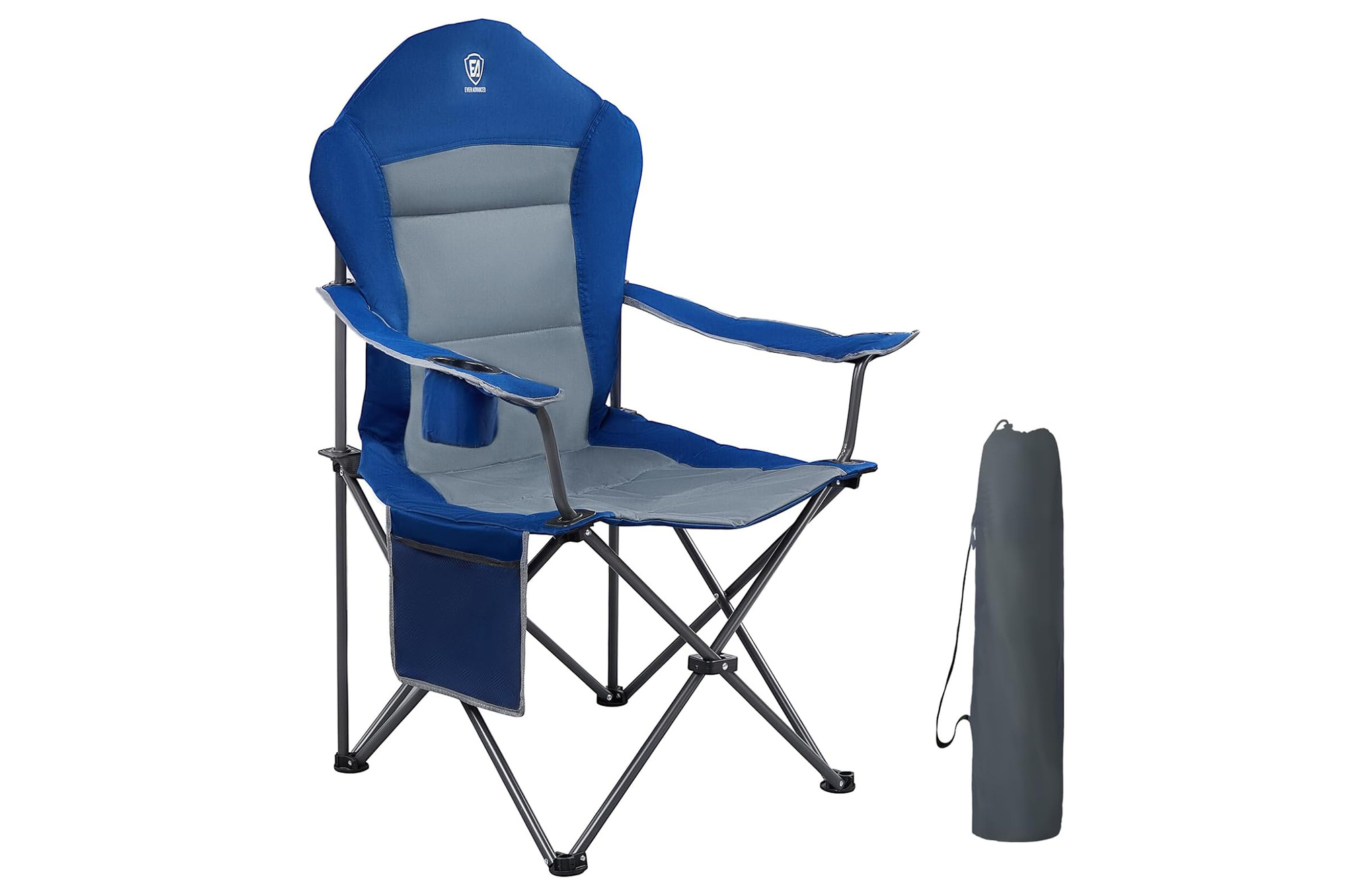 Ever Advanced Luxus-Klapp-Campingstuhl 160 kg mit hoher Rückenlehne