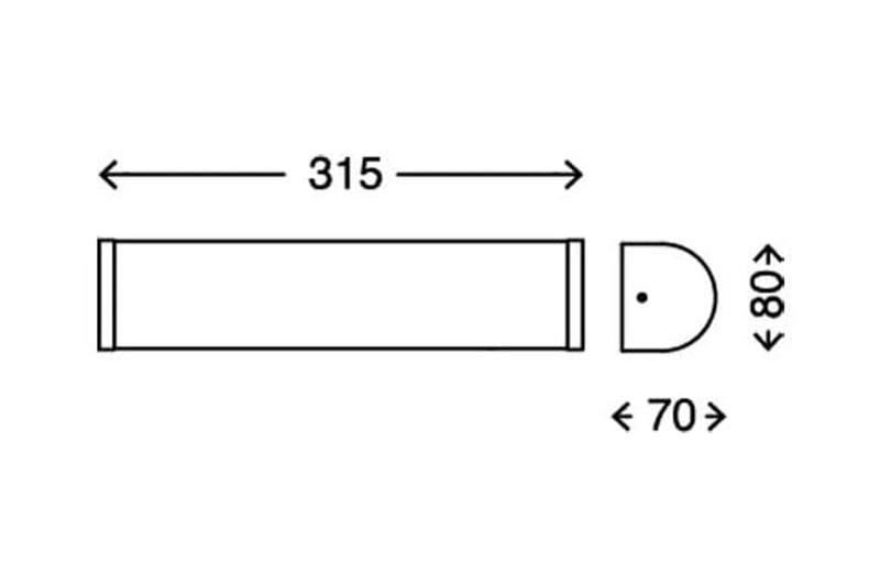 Badezimmer Wandleuchte 2109-026 Briloner Splash 2xE14 / 40W