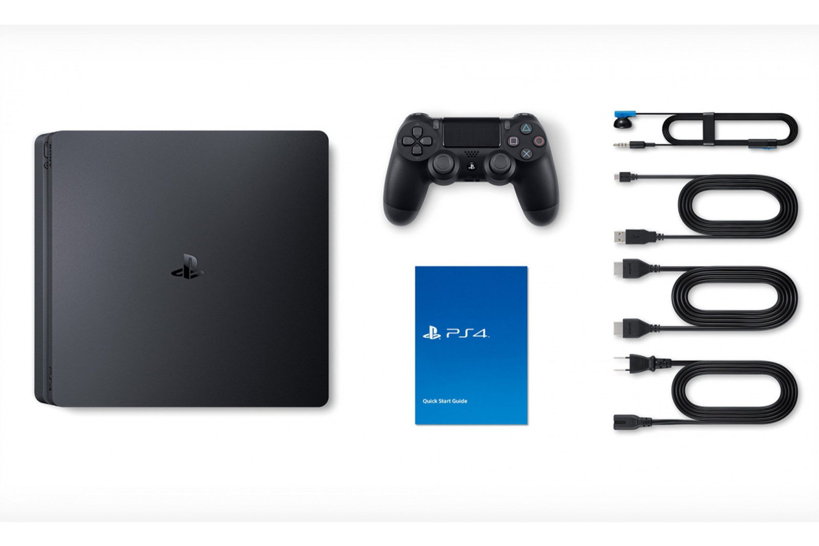 New Playstation 4 Slim Console 500GB Jet Black (CUH-2216A) EU PLUG