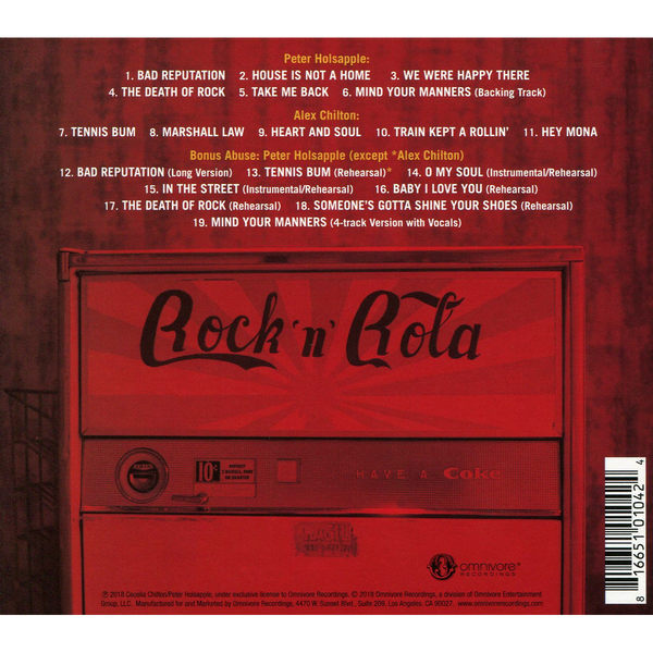 Peter HolsappleAlex Chilton - The Death of Rock CD