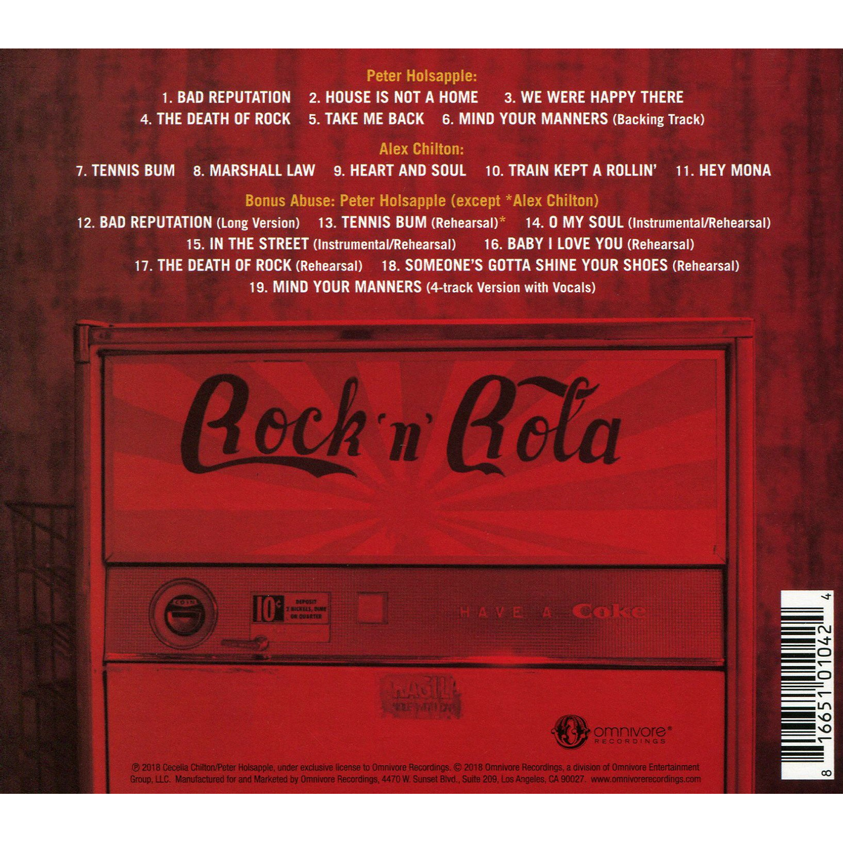 Peter HolsappleAlex Chilton - The Death of Rock CD