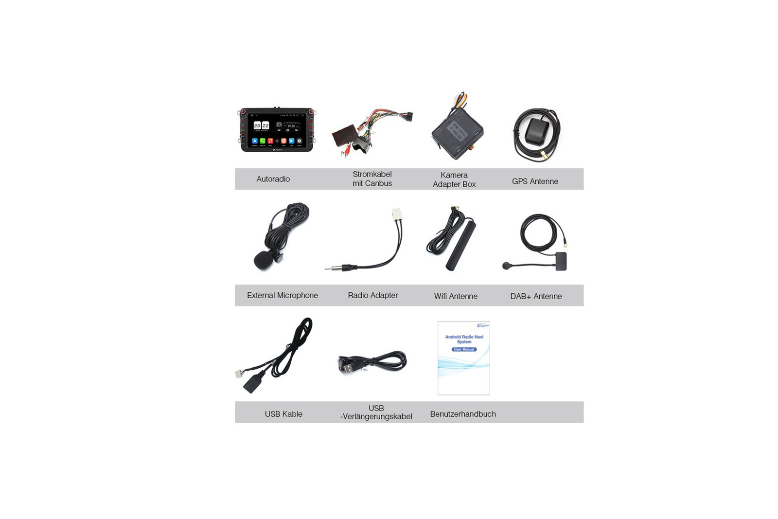 Pumpkin AA0577B VW Golf Caddy accessory radio