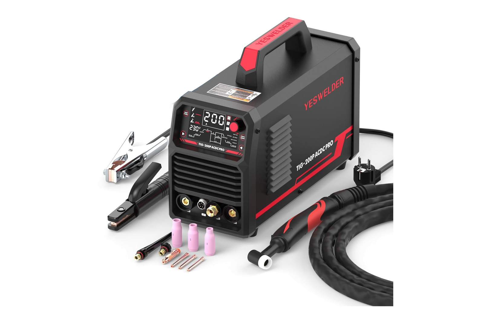 YESWELDER TIG AC/DC 200A Inverter welding machine for aluminum