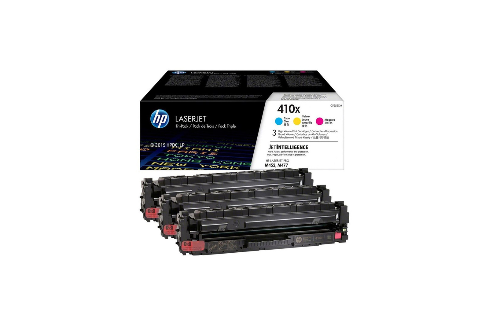 Oryginalny toner HP 410X CF252XM CMY