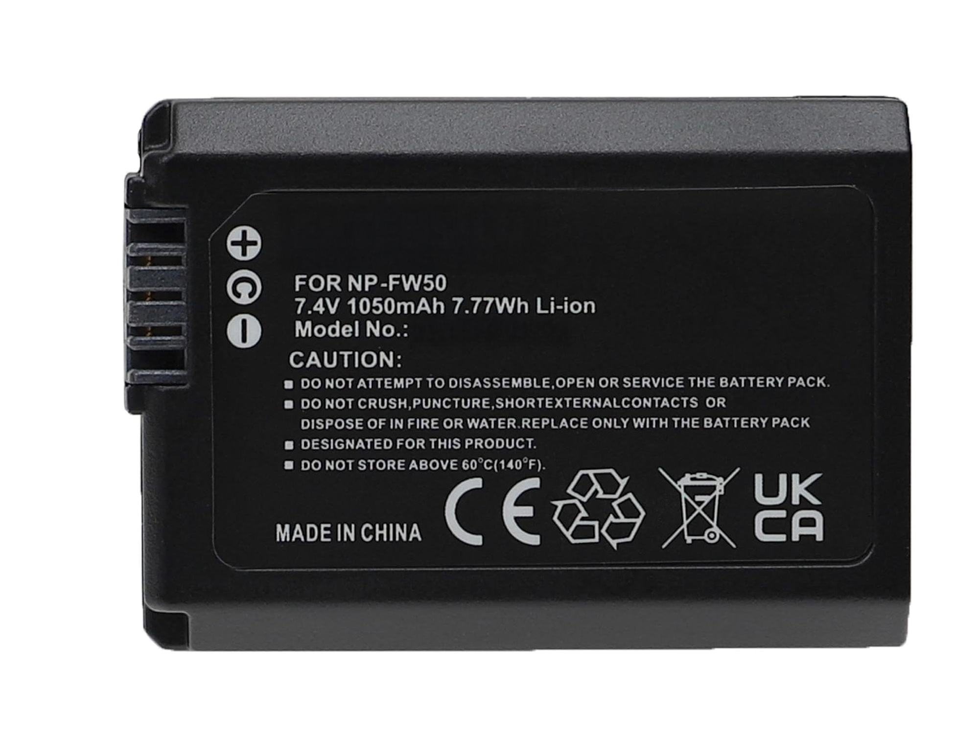 Akku Li-Ion 1050mAh 7,4V Sony Alpha NP-FW50