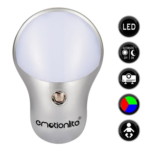 RGB LED night lamp with twilight sensor