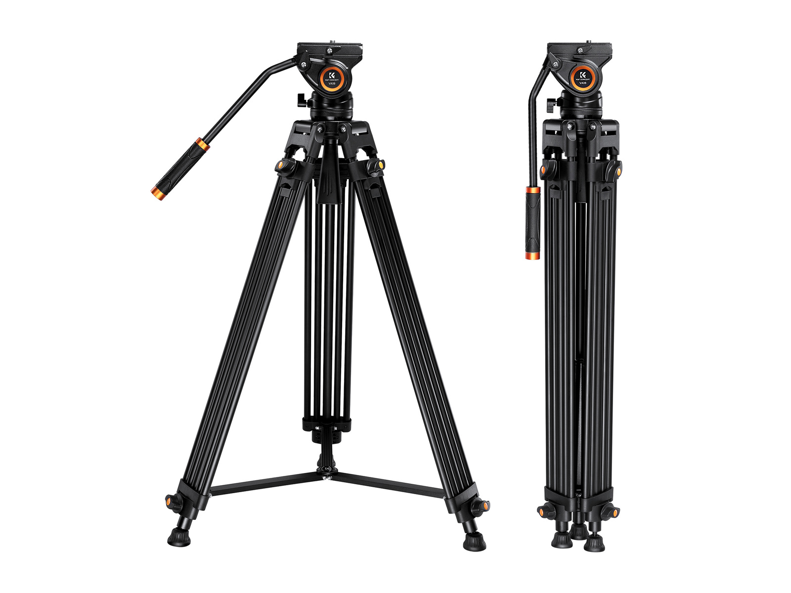 K&F Concept VA18 Videostativ mit VH081 Kopf