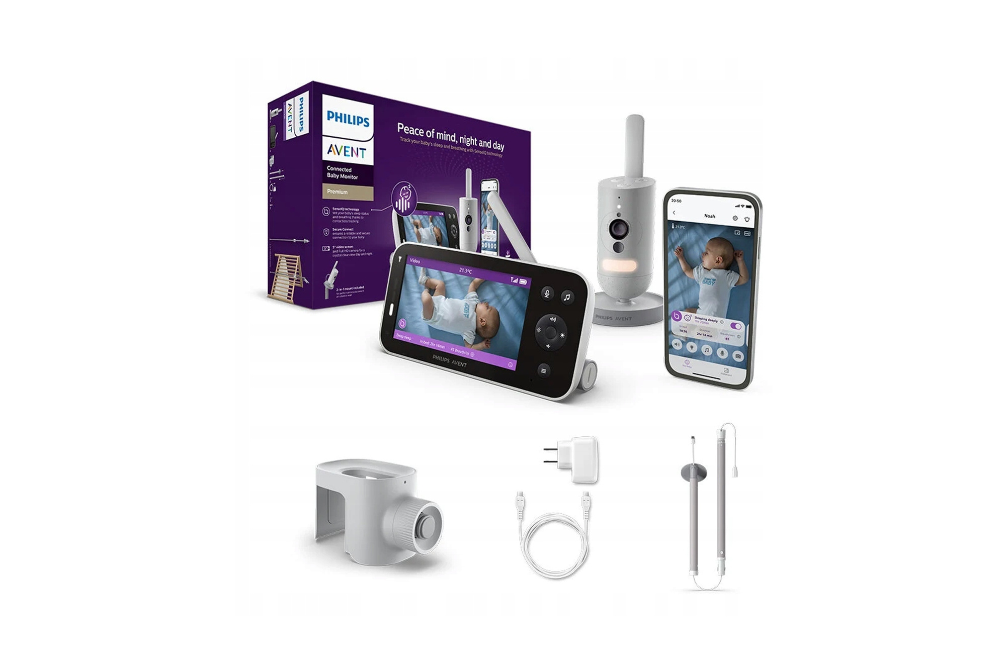 Philips Avent Elektroniczna Niania Video Full HD SCD923/26 z aplikacją
