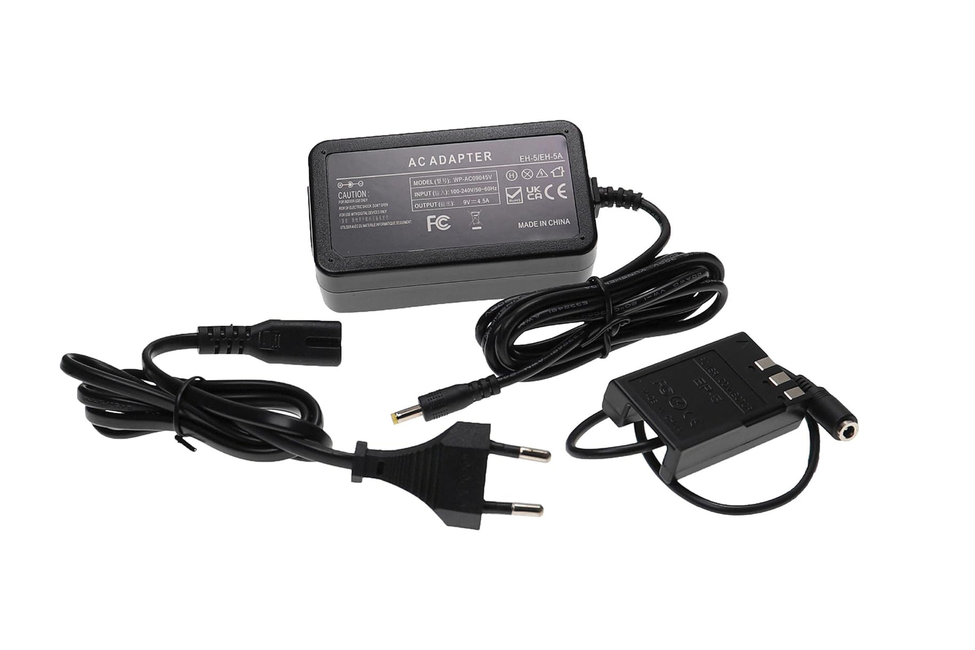 AC Power Adapter for Nikon D3000 D5000 D40 D60 D40x Replacement EH-5 EP-5
