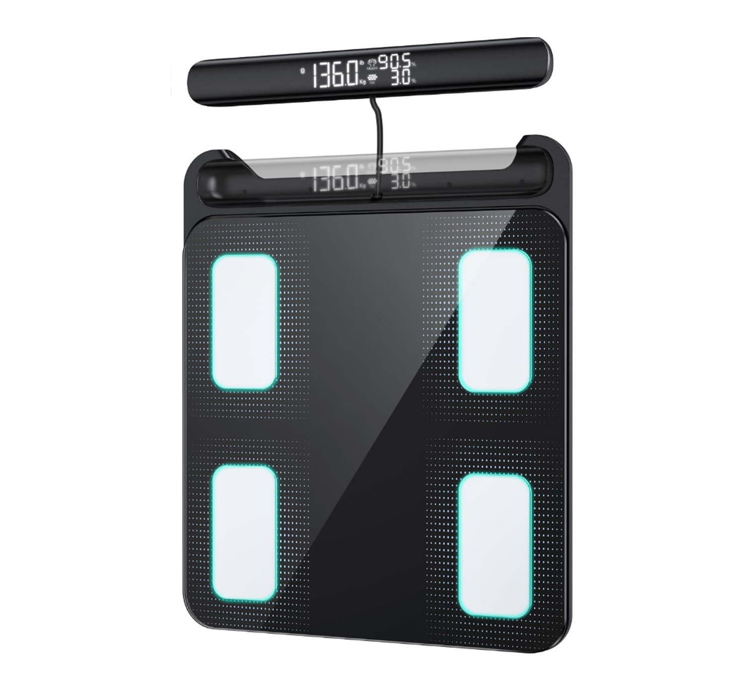 JEETIF Körperfettwaage 8 Elektroden App Griff