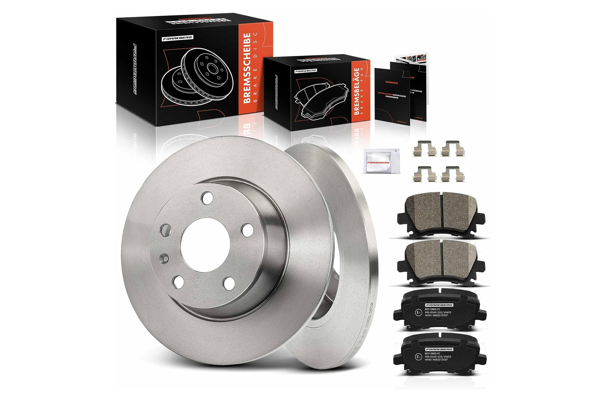Frankberg Bremsscheiben und Beläge hinten Audi TT 8J3 8J9 2006-2014