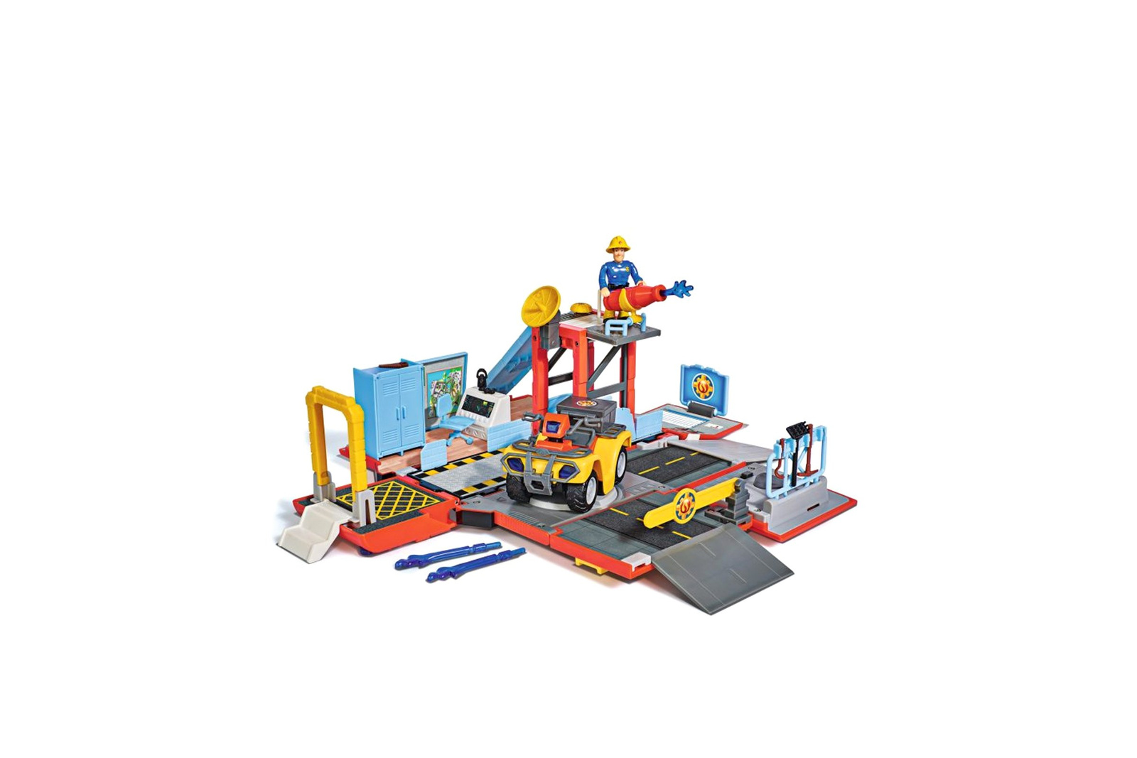 Fireman Sam 2in1 Jupiter Fire station + Quad Simba 9251029