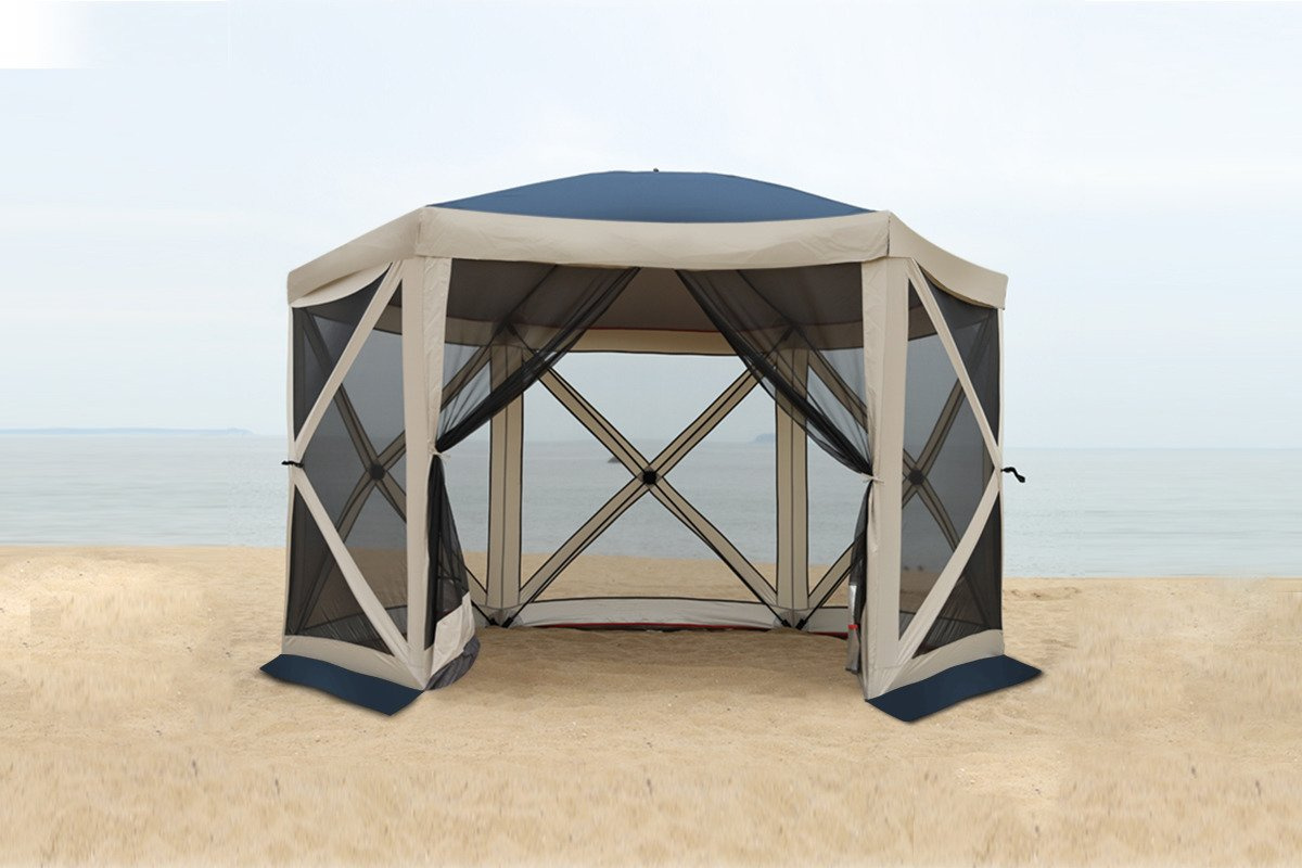 Garden tent Pavilion Mosquito Net All Camp Pop-up Blue L APL-T5006
