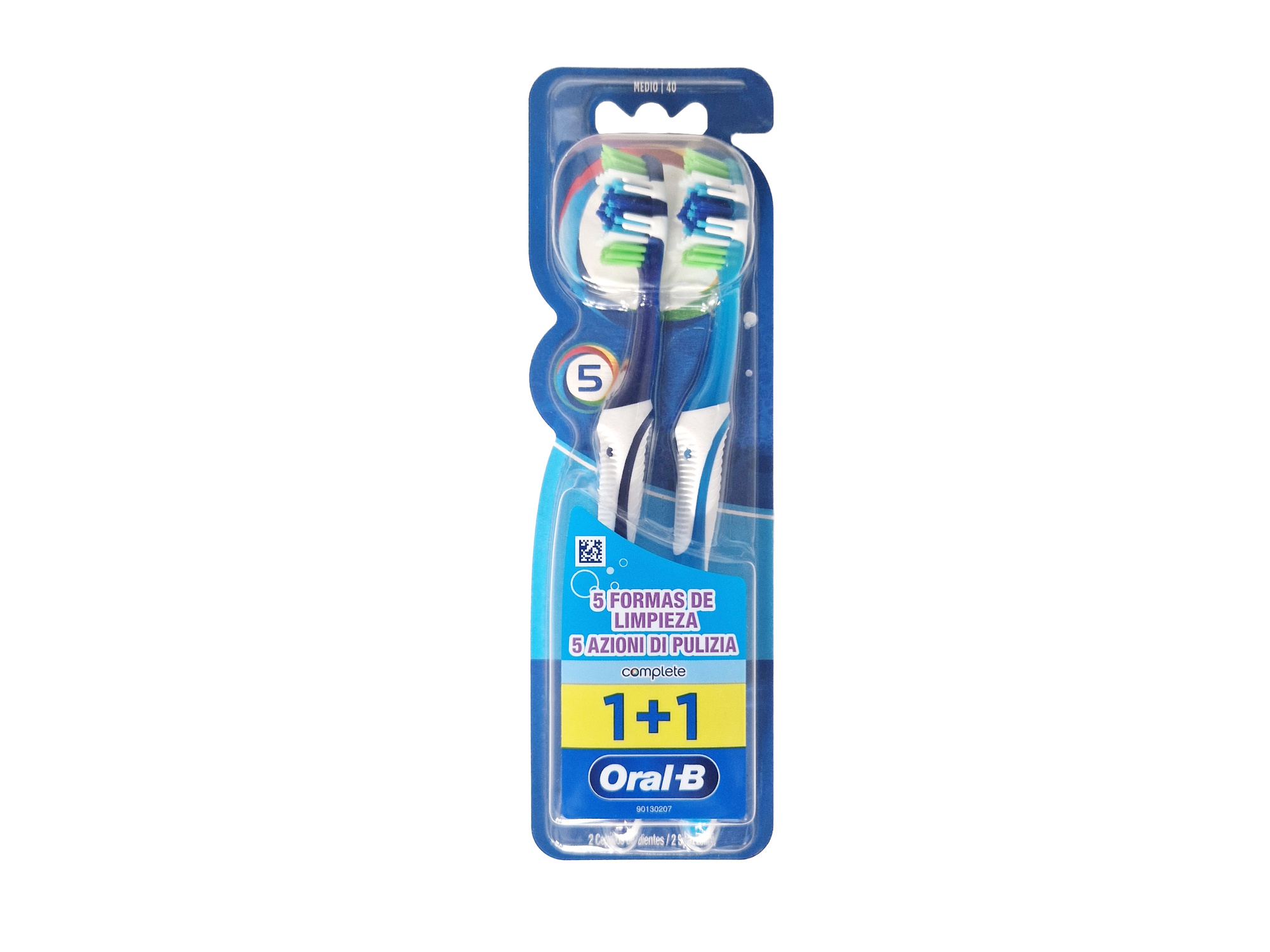 Szczoteczka do zębów Oral-B Complete 5 stref czyszczenia Medium 2 szt.