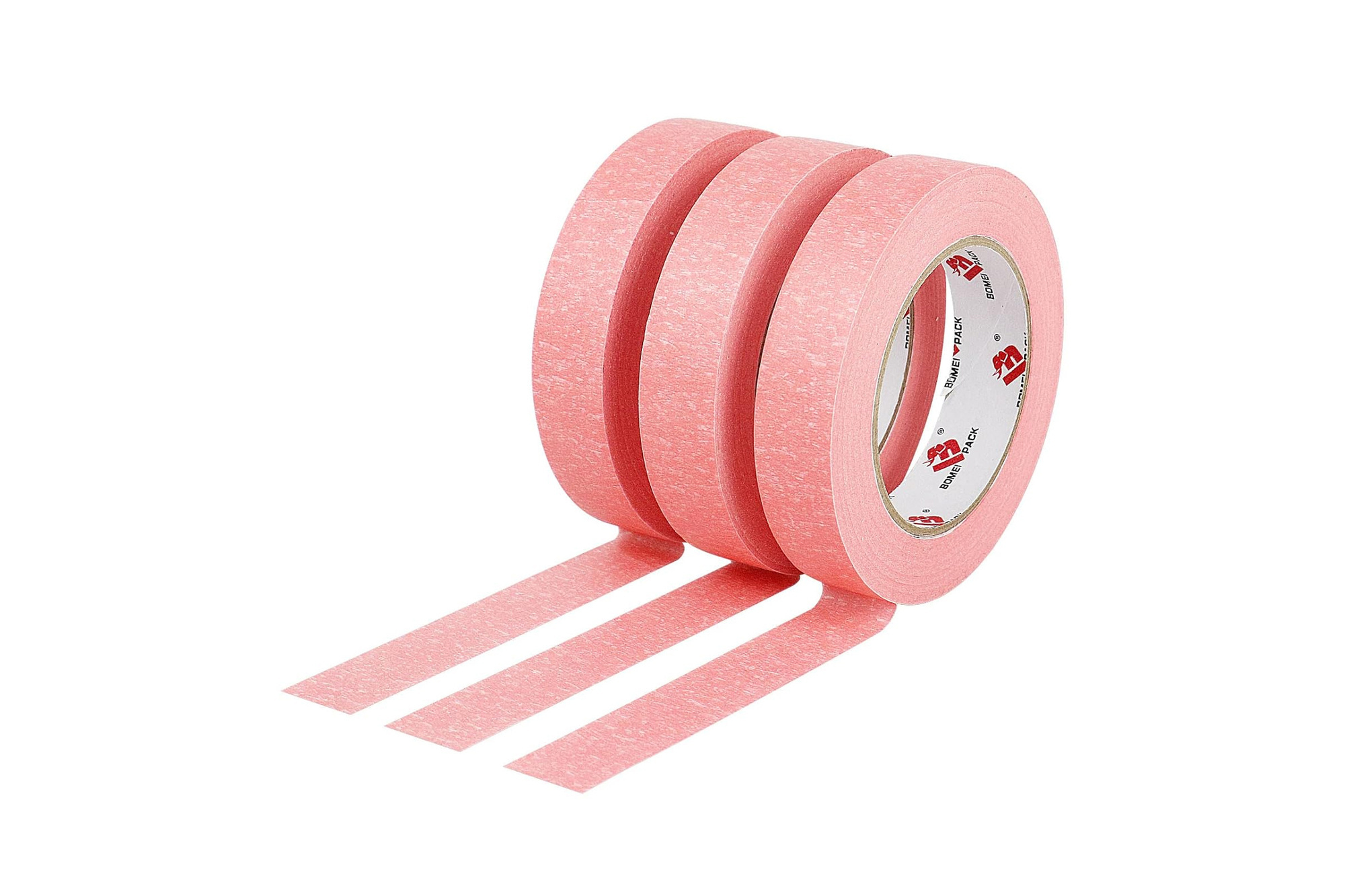 Taśma malarska różowa 50m 3-pack 2.4cm