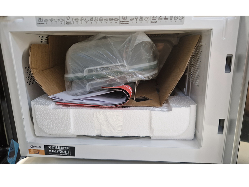 Bauknecht MW254SM 25 l Mikrowelle mit Grill- und Dampffunktion