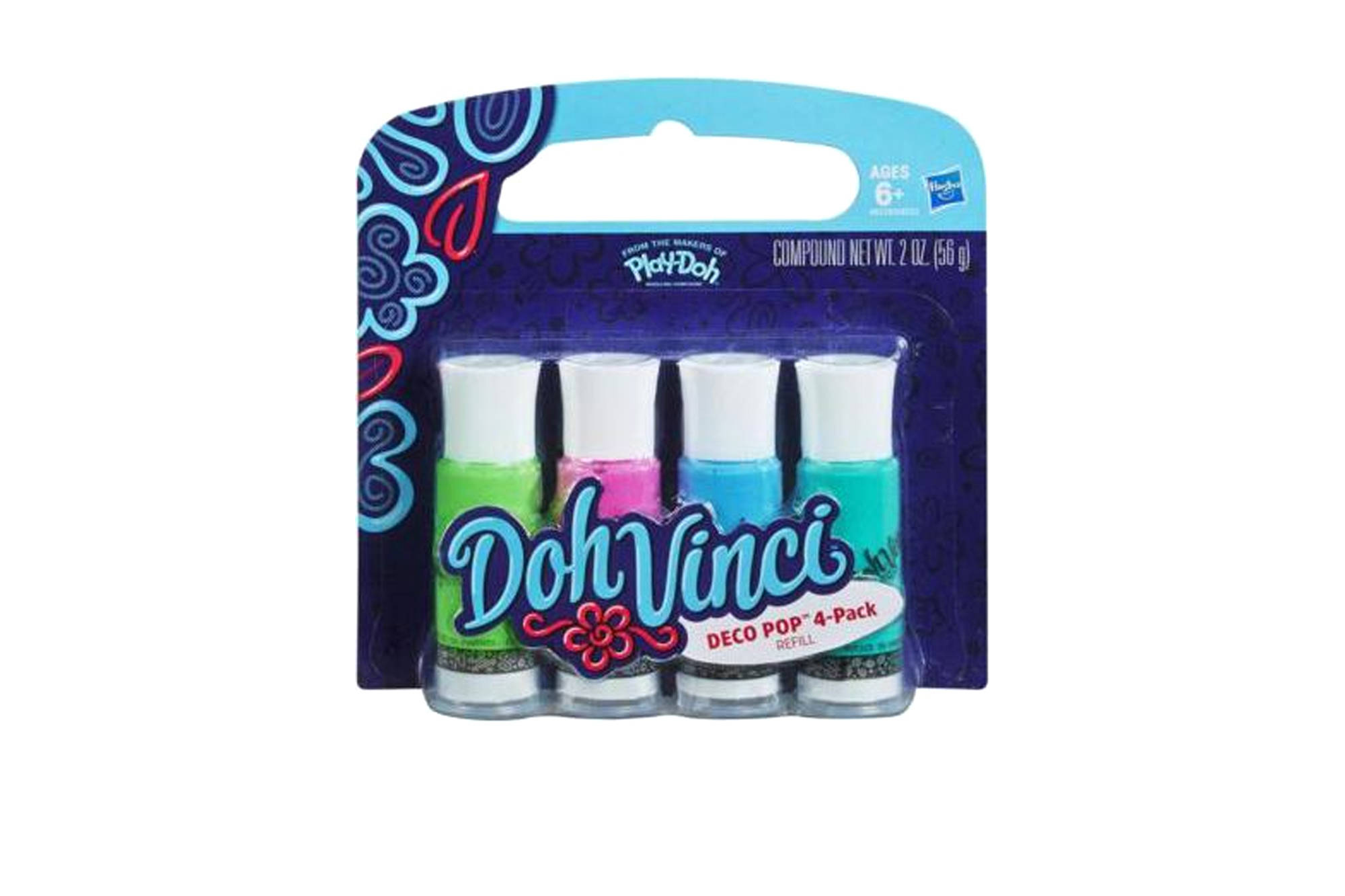 Hasbro DohVinci Nachfüllröhrchen, 4er-Pack A8328