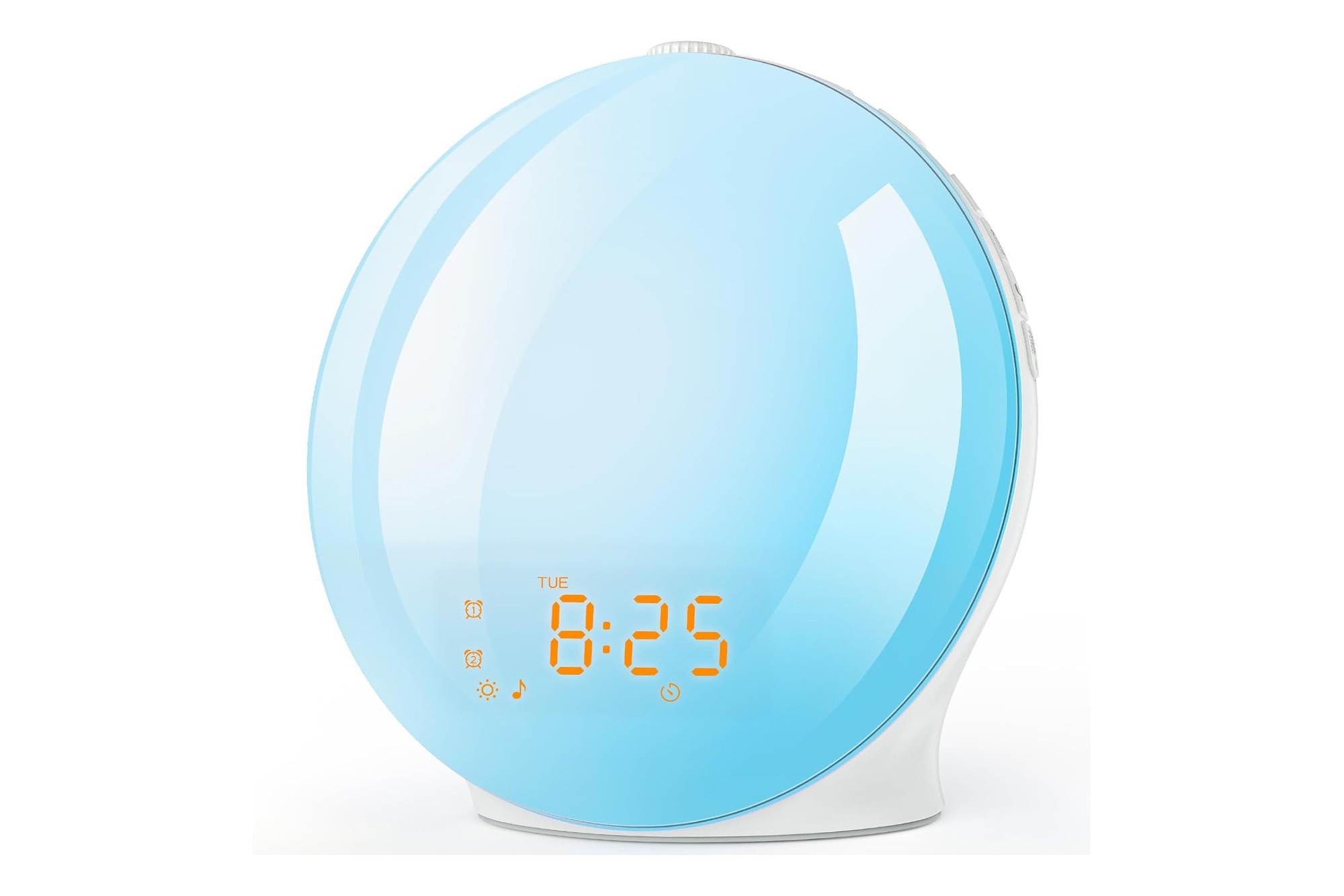 Alarm clock radio with LED daylight