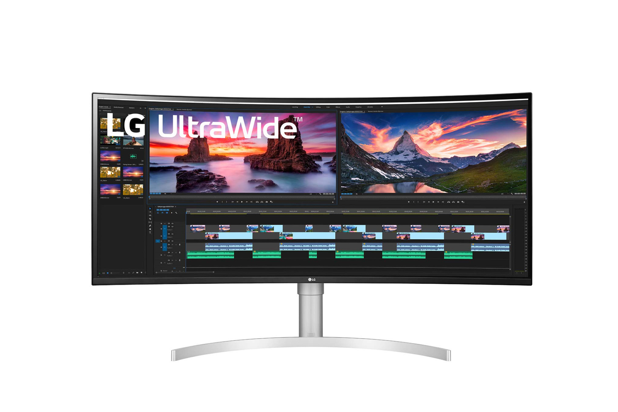 LG 38WN95C-W 38" UltraWide QHD+ Nano IPS Monitor Thunderbolt 3 HDR600 144Hz