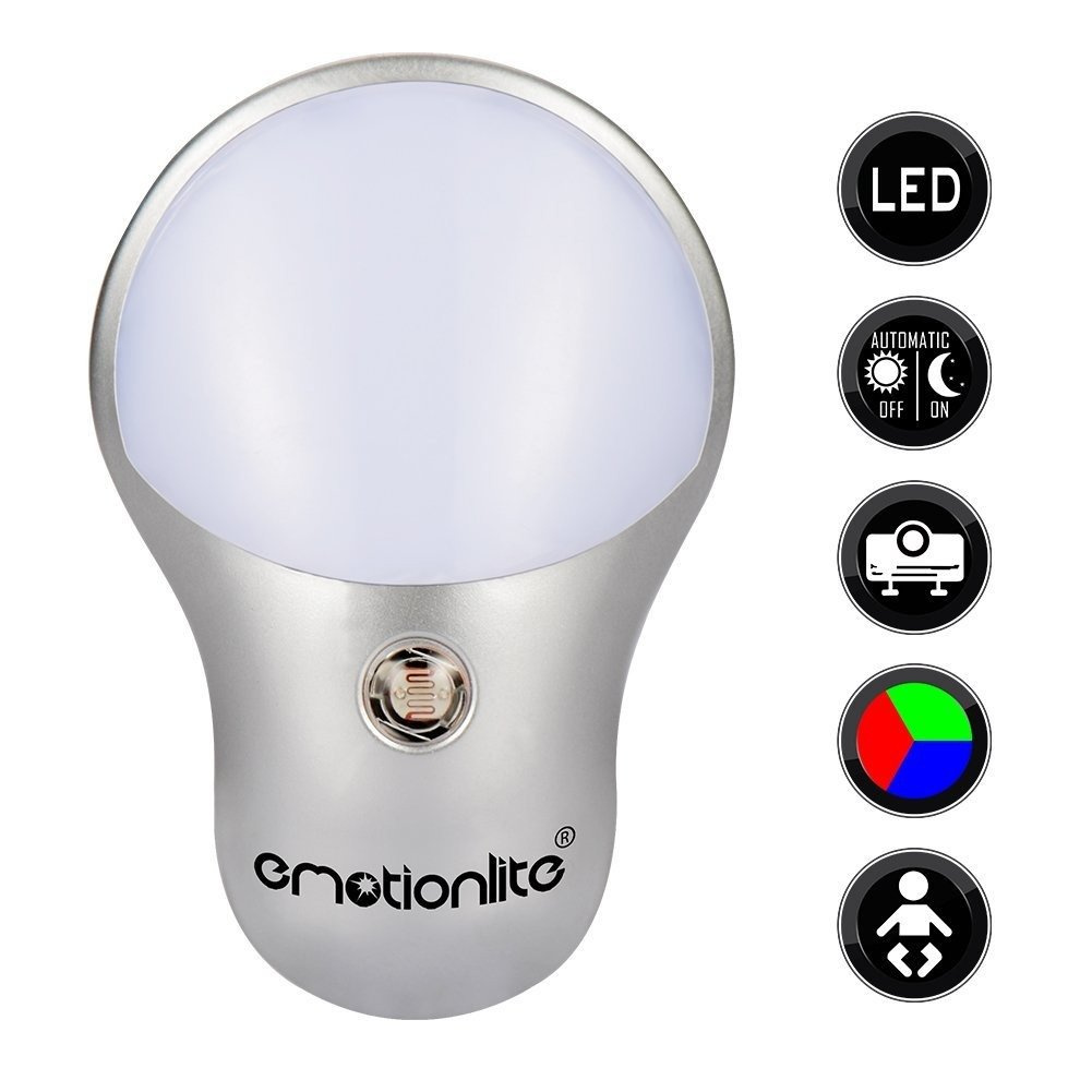 RGB LED night lamp with twilight sensor