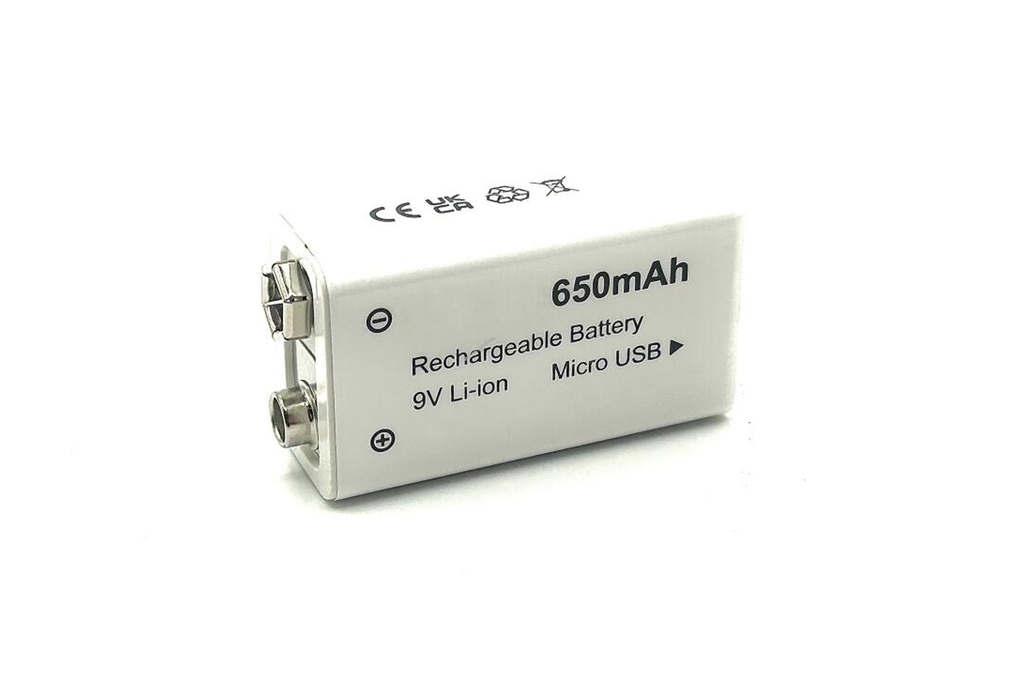 Bateria akumulator 9V 6F22 6LR61 650mAh USB Li-Ion