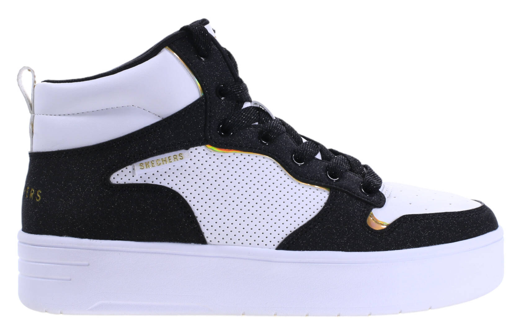 Skechers COURT HIGH-SHINE 310192L-WBK Schuhe