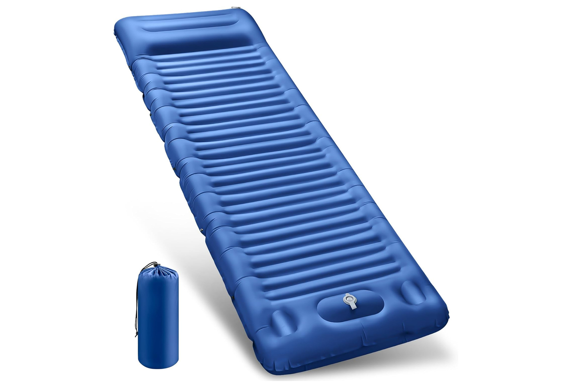 WISHBETY 12 cm dicke Campingmatratze mit eingebauter Pumpe 200x68x12cm