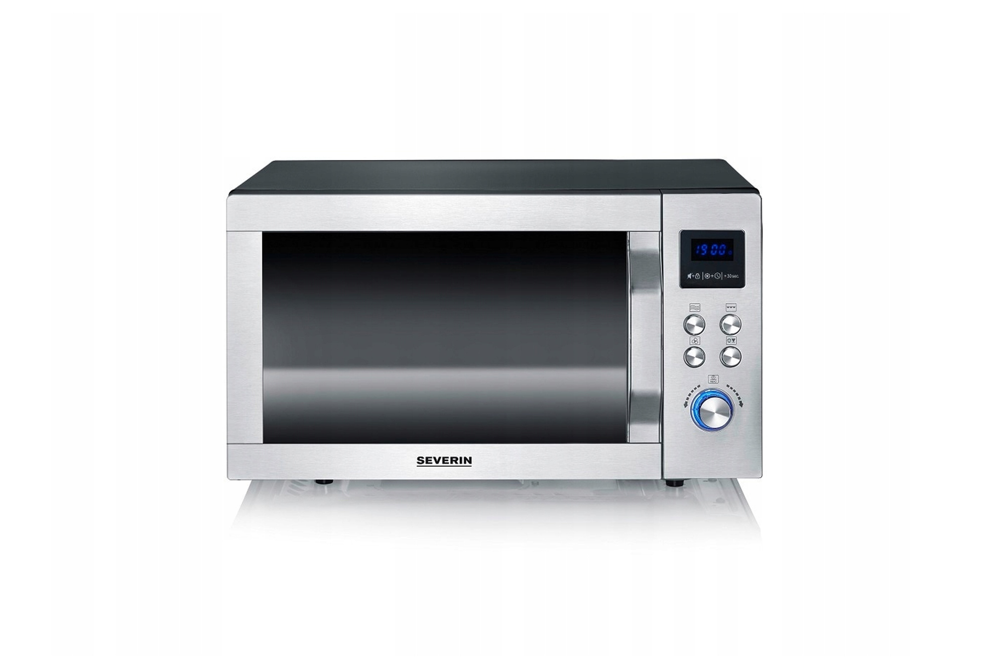 Severin MW7777 Mikrowelle, 900 W, 25 l, Grill, Umluft, Stahl