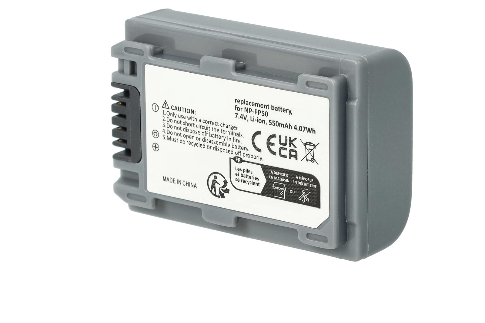 Akku für Sony NP-FP30 NP-FP50 DCR-HC19 DCR-HC40 HC96 550mAh Li-Ion