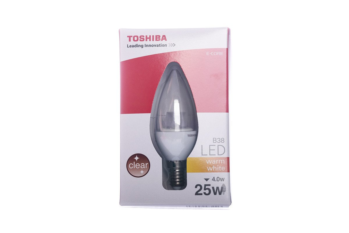 Toshiba LED-Lampe 4W 827 KLAR E14 Warmweiß