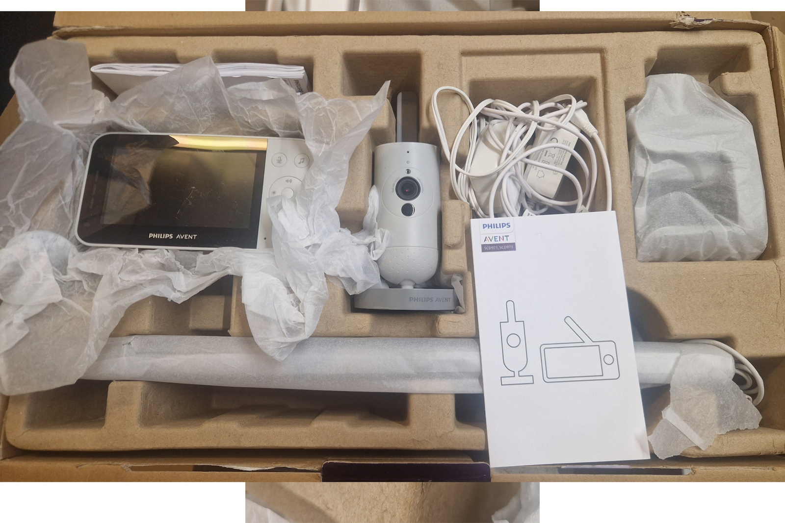 Philips Avent SCD923/26 Baby Monitor Video Full HD WiFi App Night Vision