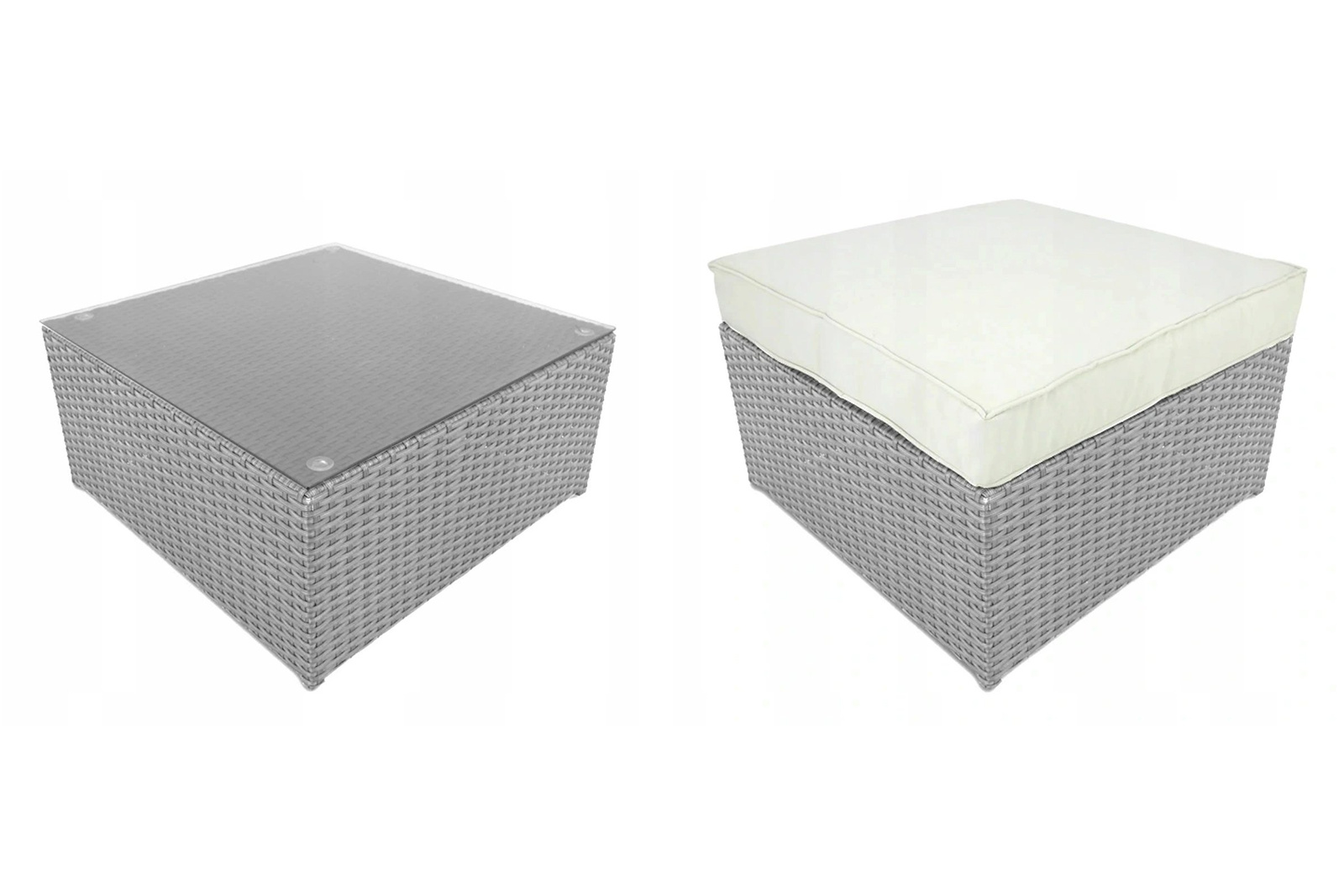 GardenLine Poly Rattan Garden Furniture Sofa Set Wicker Outdoor Sofa Table 