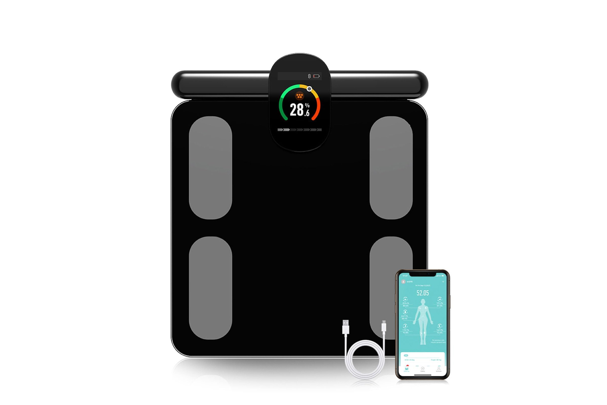 Inteligentna waga analityczna Fitdays FG2305ULB 8 elektrod