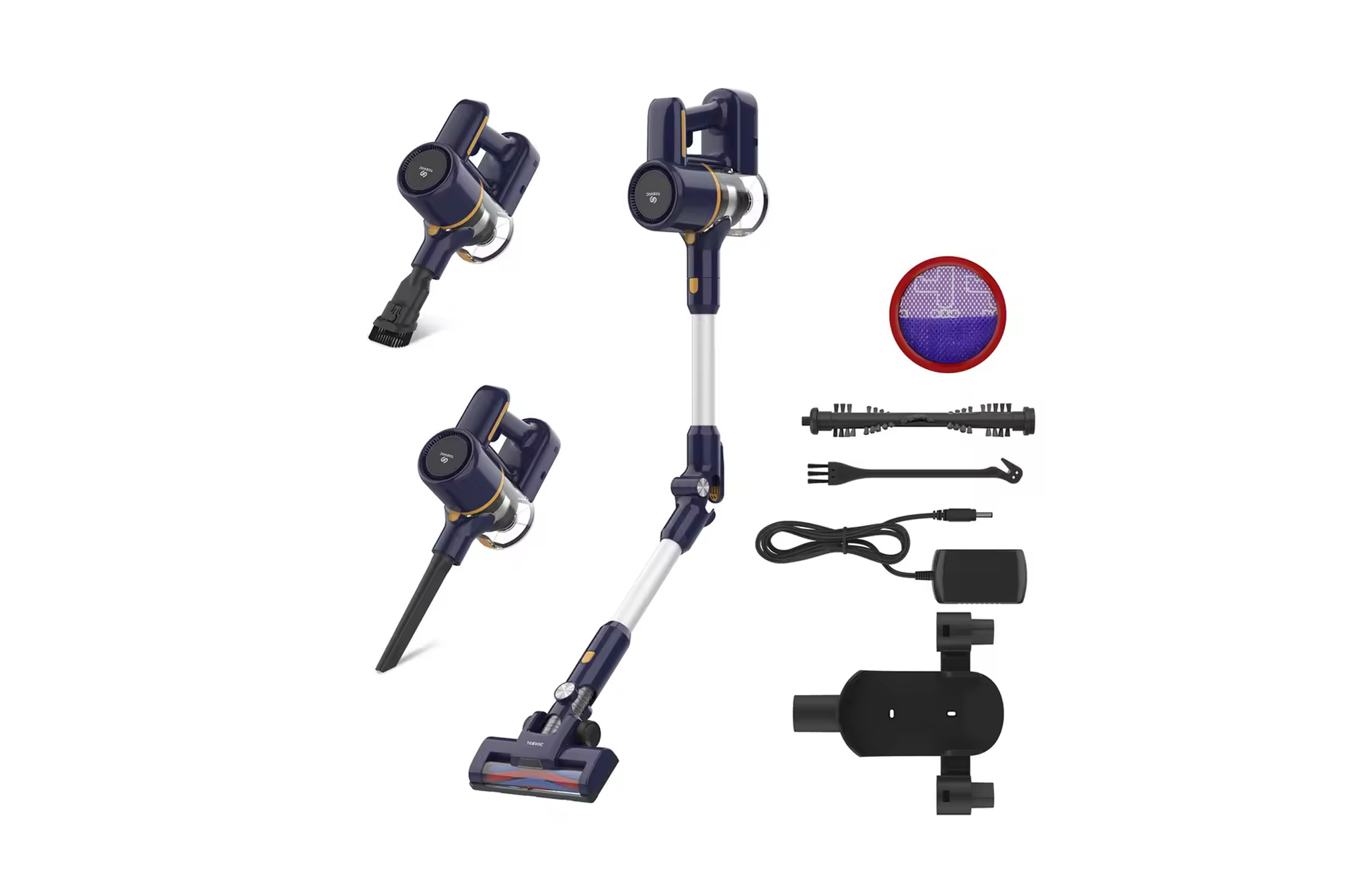 TASVAC N7 Akku Staubsauger 22kPa Kabellos 6-in-1 Tierhaare