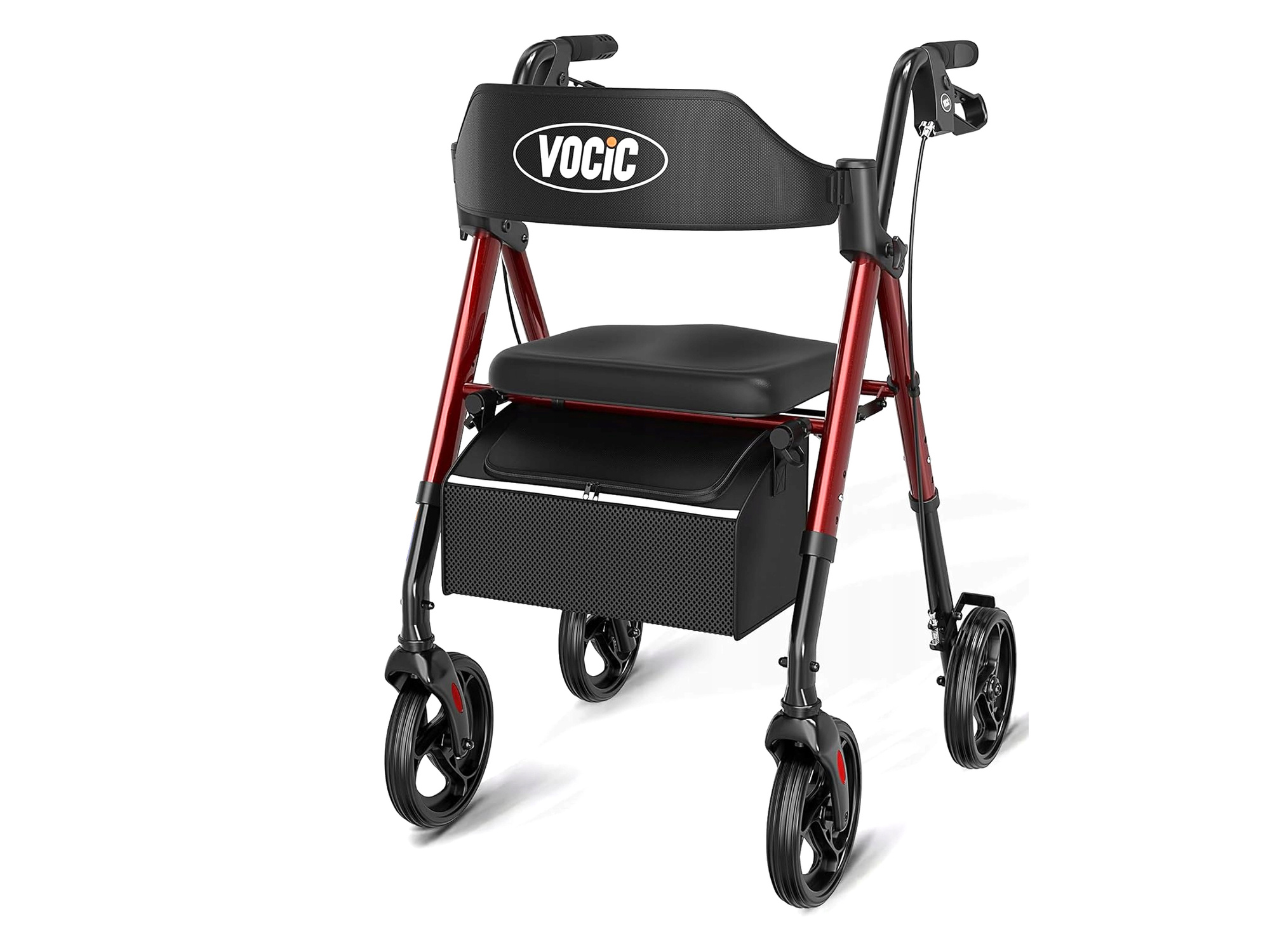 VOCIC Z23 Aluminium Faltrollator mit Sitz und Bremsen 7,7 kg
