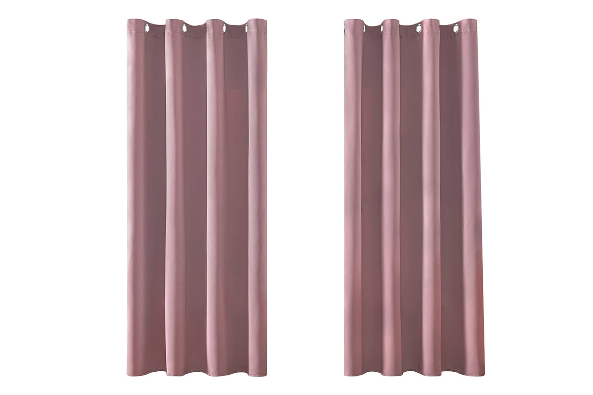 MRTREES Fenstervorhänge 137x117 cm Schmutziges Rosa