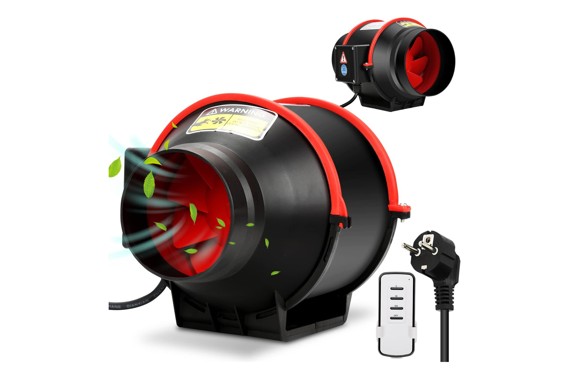 Ikodm GOL-8856-M1C wentylator kanałowy liniowy 100mm 310 m³/h