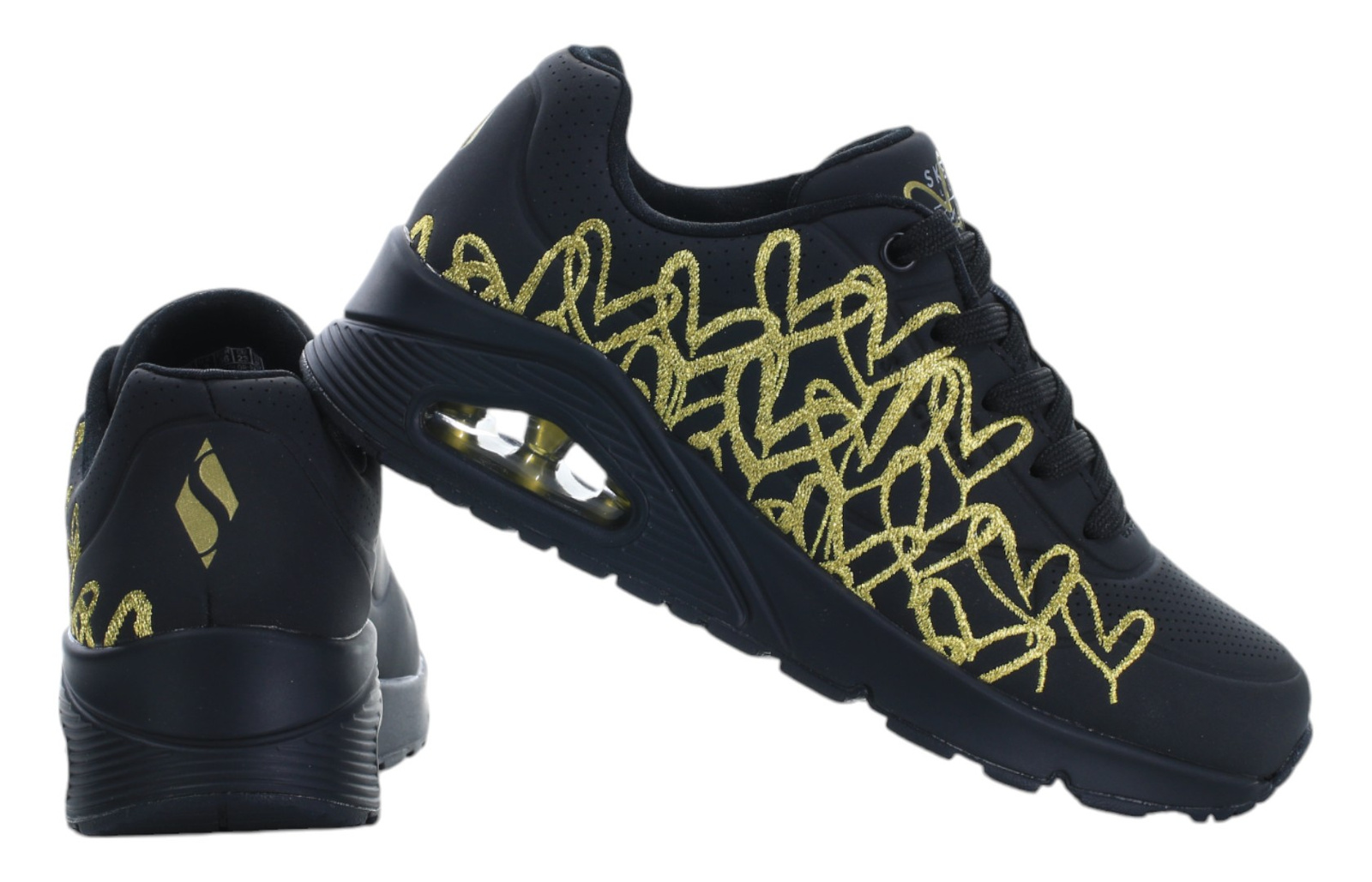 Buty damskie Skechers UNO - GOLDEN 177975-BKGD