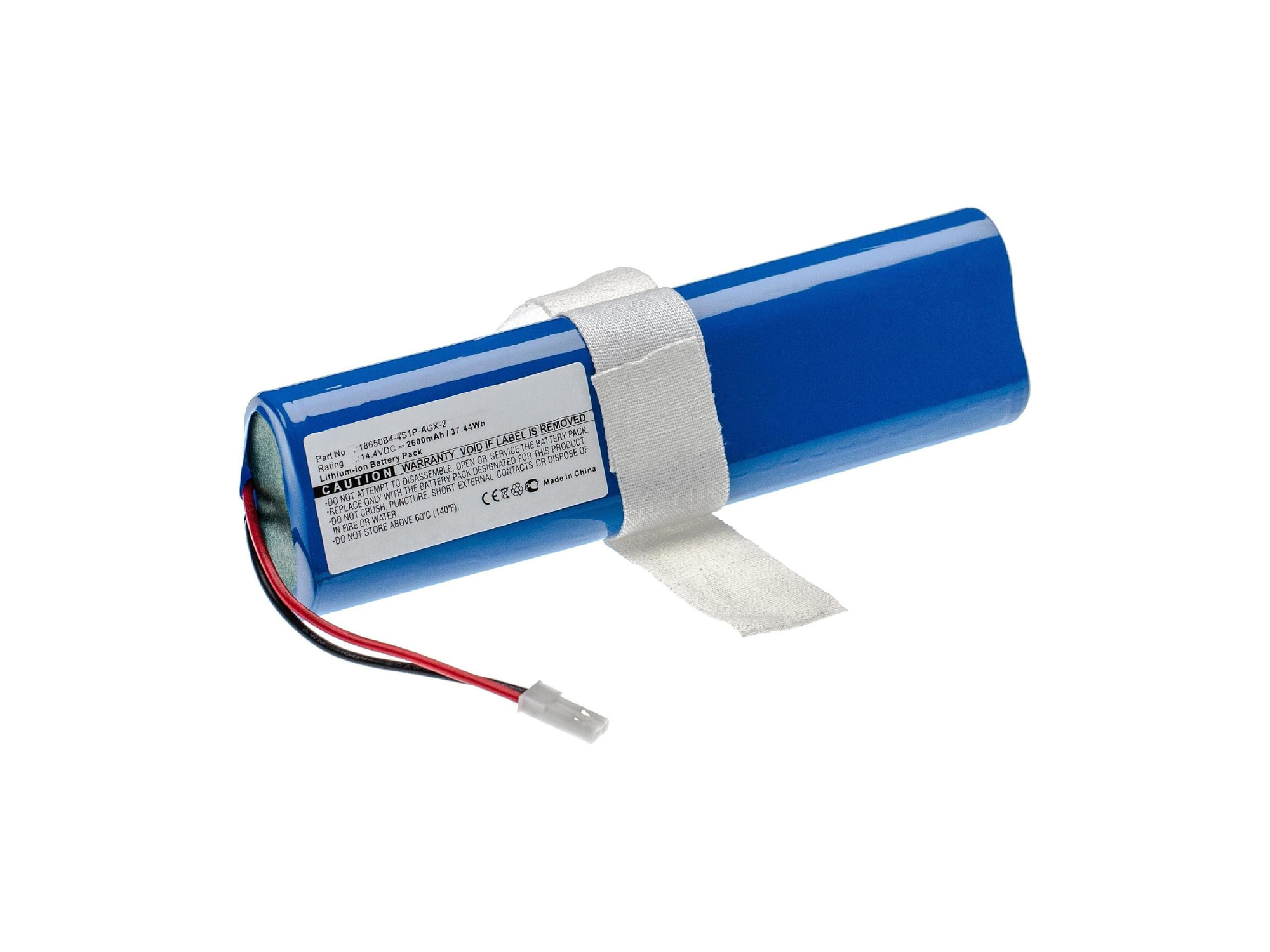 Wiederaufladbarer Li-Ionen-Akku 14,4 V 2600 mAh iLife V3s 18650B4-4S1P-AGX-2