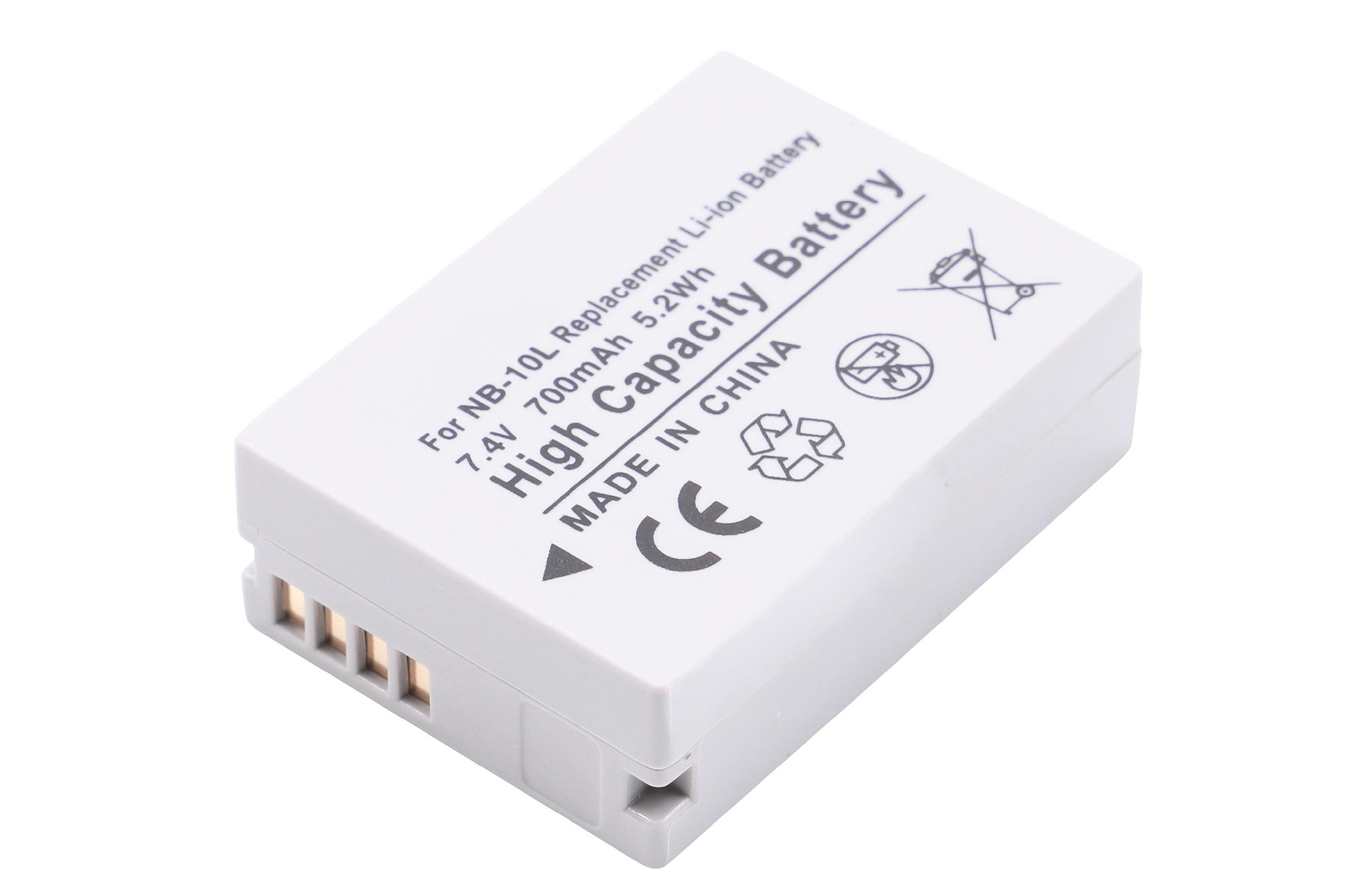 NB-10L wiederaufladbarer Akku für Canon SX40 G15 Kameras 700mAh Li-Ion