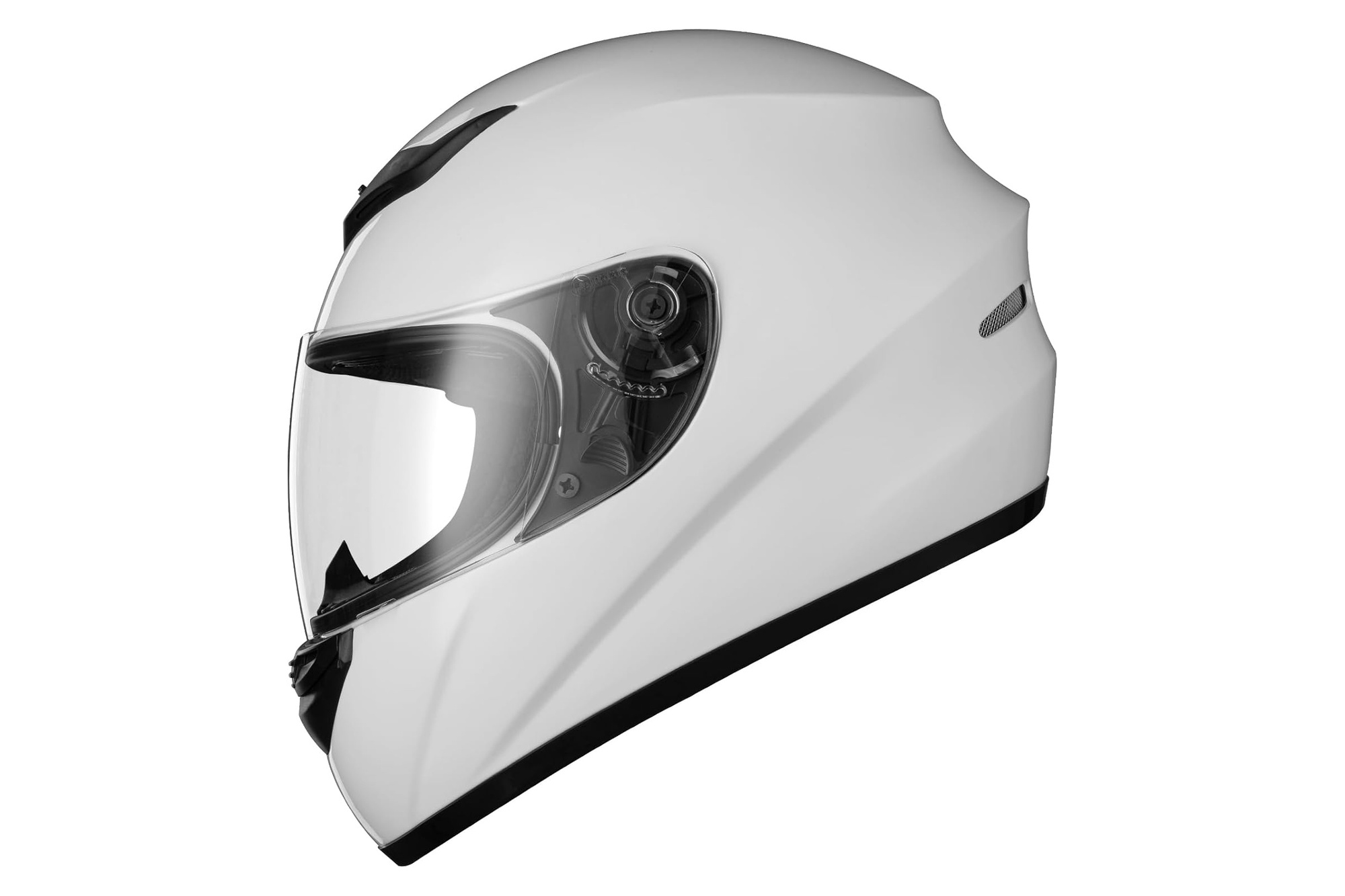 Favoto ST-22 Integralhelm für Motorrad, Größe L, Weiß
