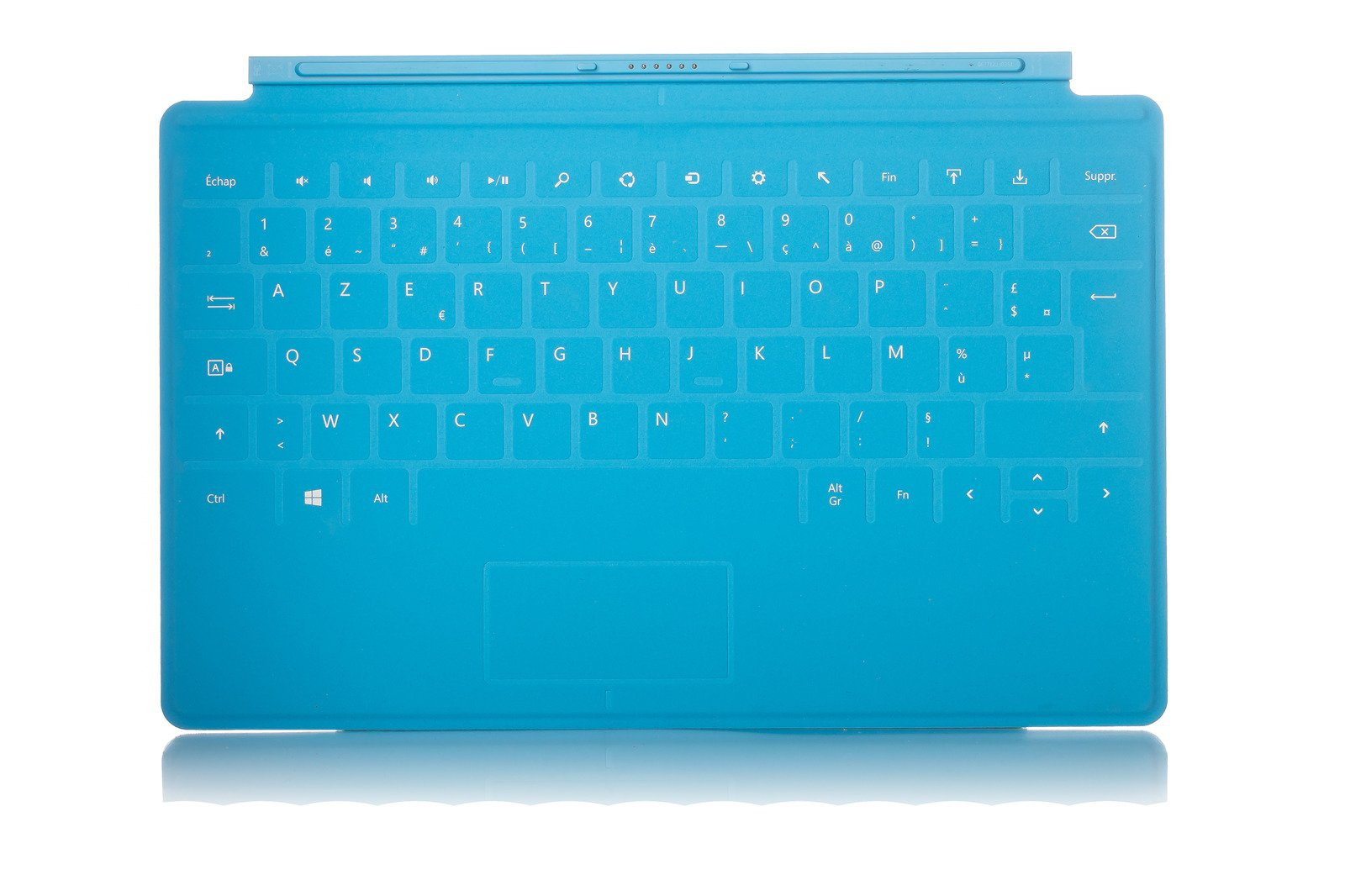 Tastatur Microsoft Surface Touch Cover 1 Hellblau AZERTY Französisch Grade A