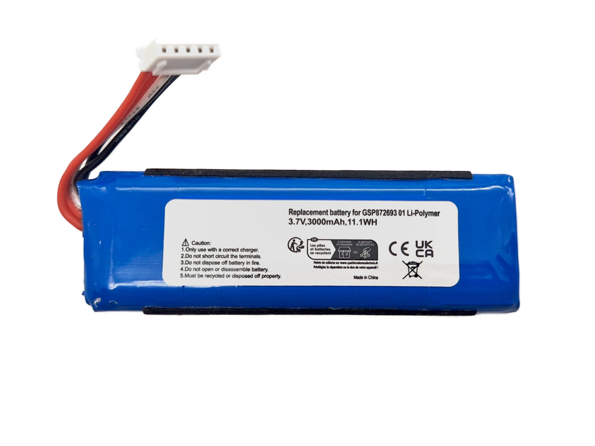 Akku für JBL Flip 4, 3000 mAh, 3,7 V, Li-Polymer