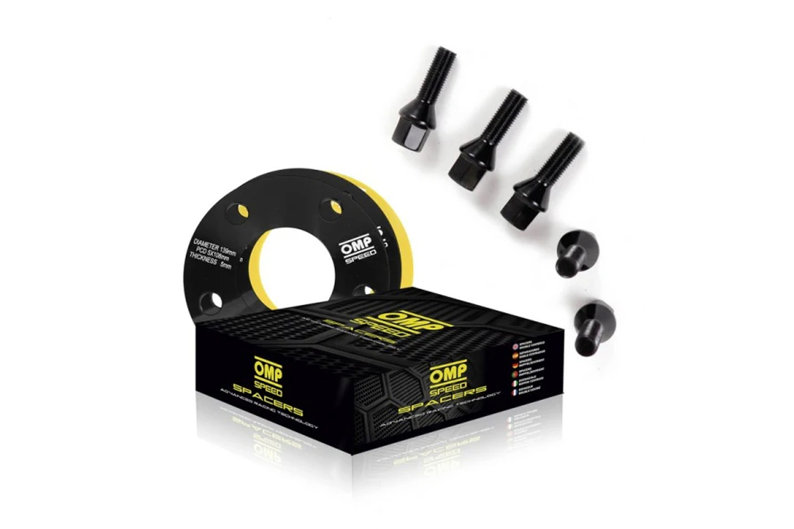 OMP Distanzscheiben-Set 5 mm 5x120 72,5 M12x1,5+14x1,25