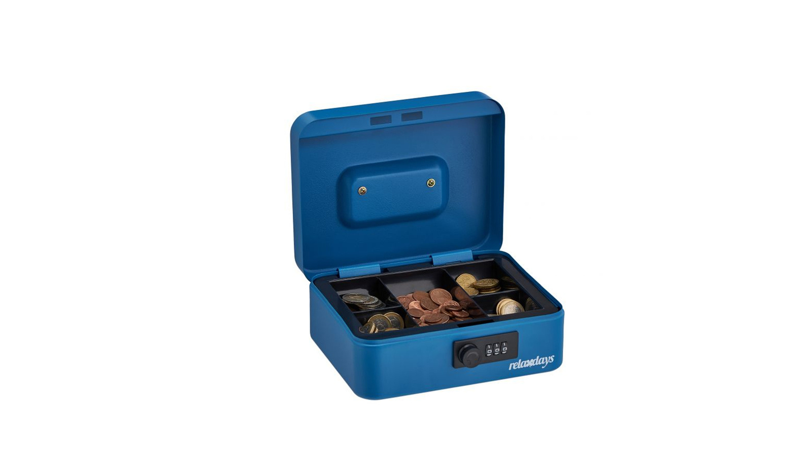 Relaxdays blaue Zahlenschlossbox