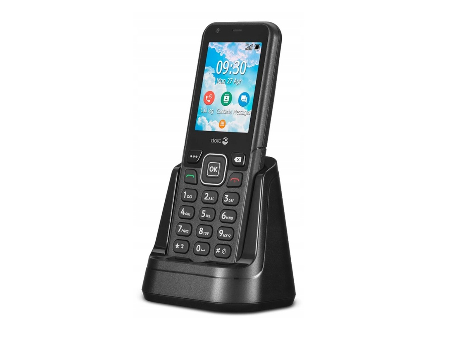 Doro 6881 4G LTE Rotes Klapphandy für Senioren